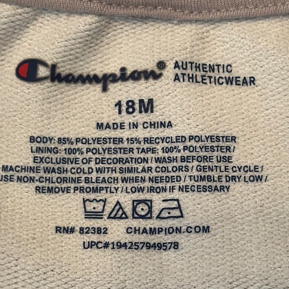 Champion Gray and Blue Sweatshirts for Everyday Comfort 18 month baby - Picture 7 of 10